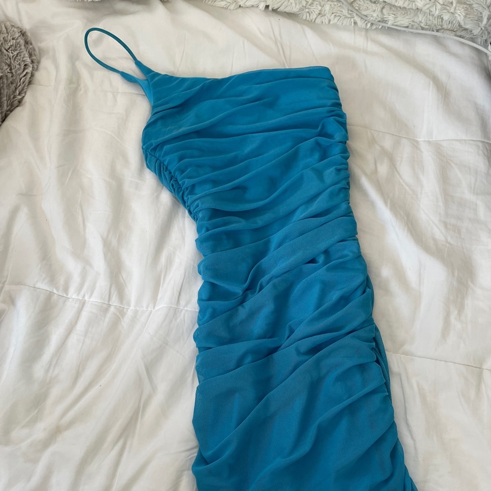 Princess Polly The Goddess Mini Dress Blue 0